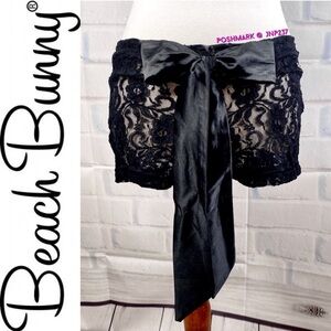 { Beach Bunny } Black “Lacie Bunny Booty” Shorts